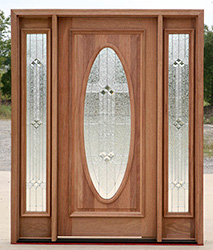 B-600 Oval Glass Exterior Door